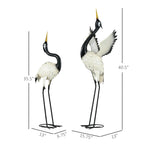 Outsunny Heron Garden Statues - Set of 2