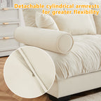 Large Size Modern Velvet Two-Seater Sofa