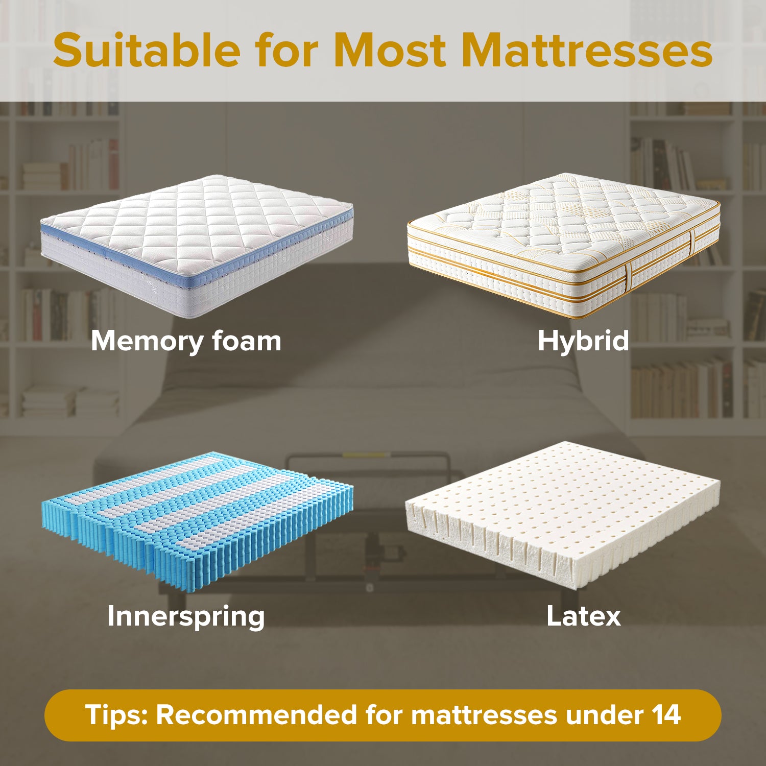 Adjustable Bed Base Frame Queen Bed Frame