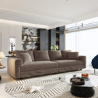 102.4" Plush Corduroy 4-Seat Sofa