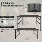3FT Camping Table with Mesh Desktop