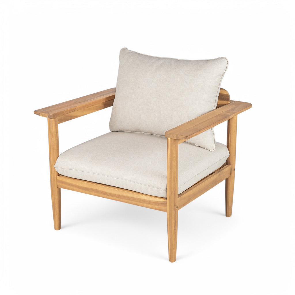 Terassi Outdoor Acacia Wood Lounge Chair, Set of 2