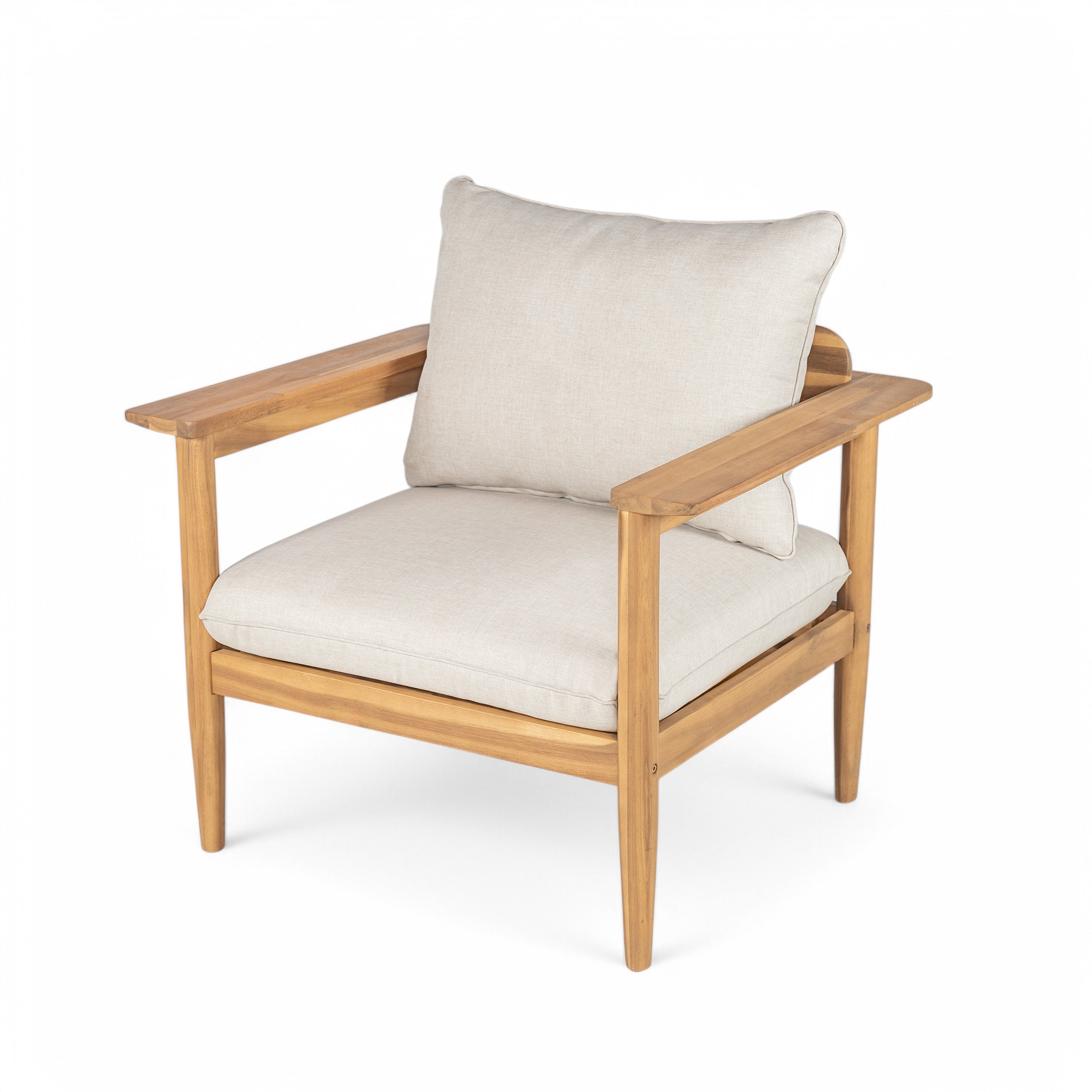 Terassi Outdoor Acacia Wood Lounge Chair, Set of 2