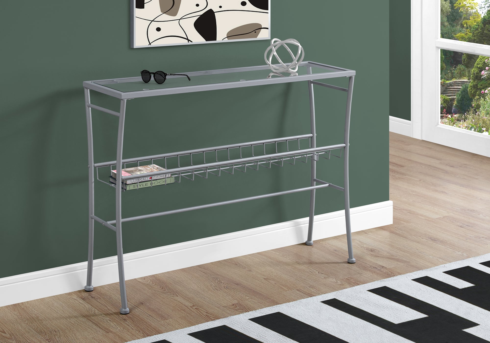 Clear Tempered Glass Accent Table