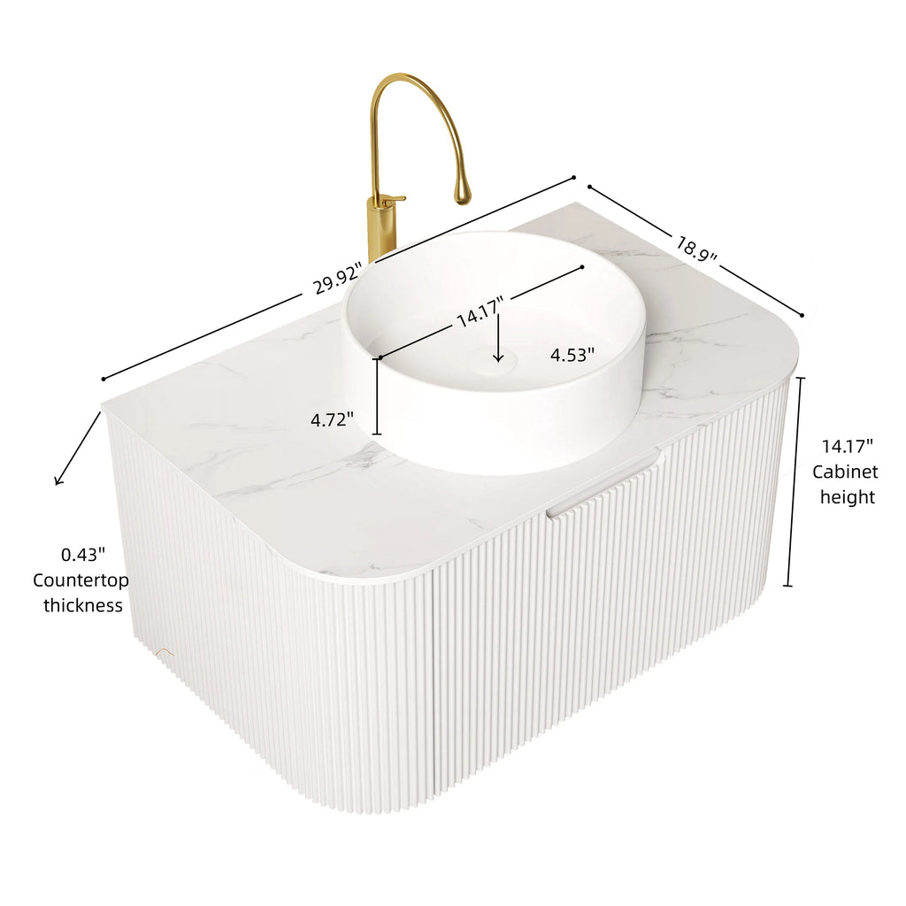 DINA 30" Bathroom Vanity & Sink