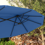 Outsunny 9.5' Double-Sided Patio Umbrella