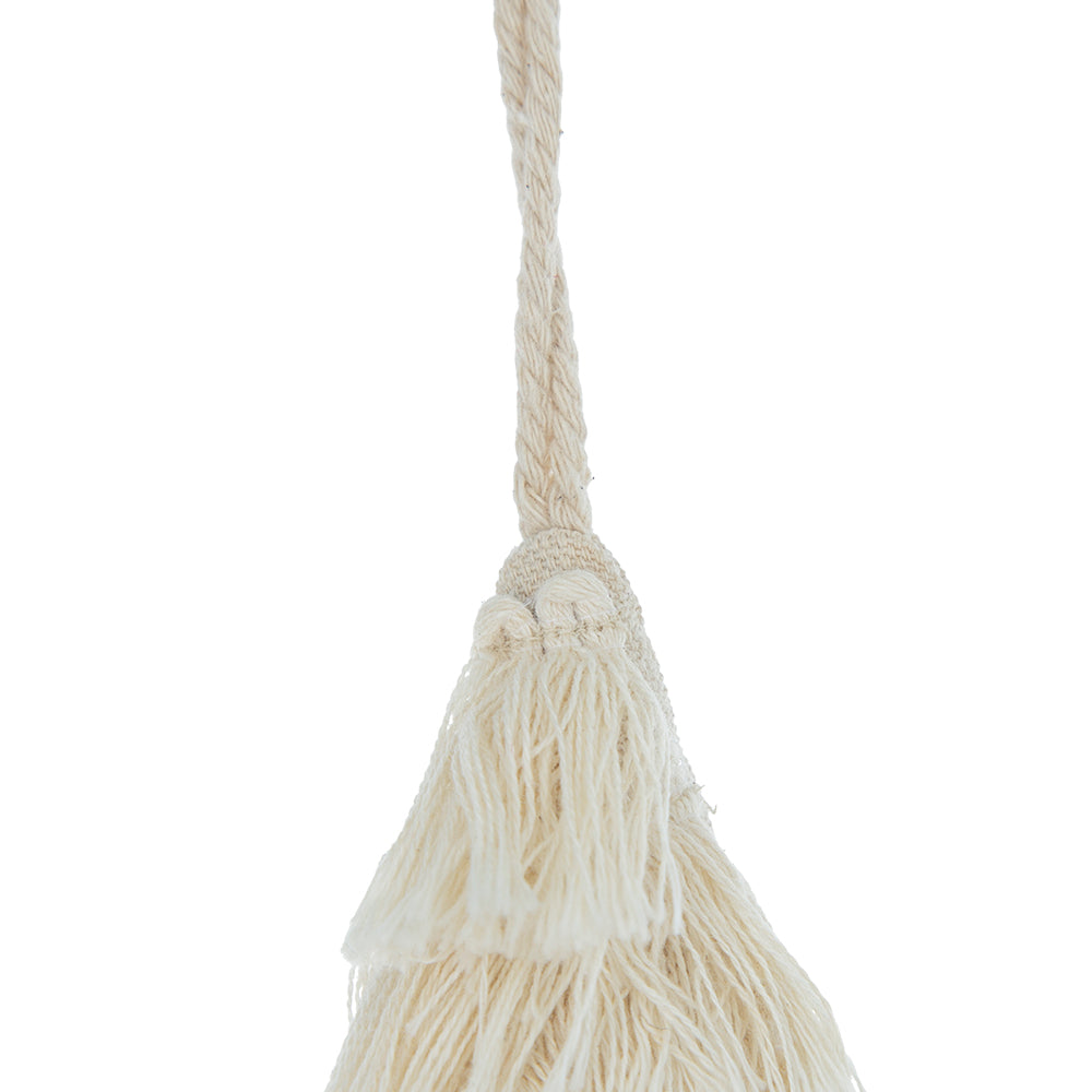 Fringes Embellished Tree Shape Ornament Set of 6