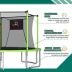 14FT Trampoline with Enclosure Net