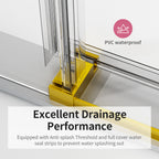 56-60" W * 76" H Frameless Shower Doors