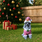 Christmas Poodle Statue