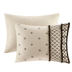 Full/Queen 3 Piece Flax and Cotton Blended Duvet Cover Set