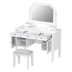 44.4" Makeup Vanity Desk with Adjustable Mirror