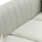 Modern Velvet Upholstered Sofa Set of 2