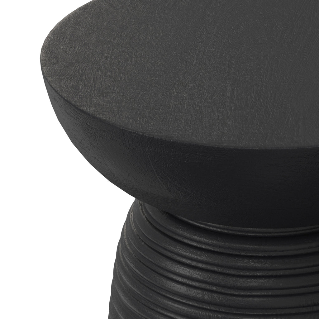 Boyd 13 Inch Ribbed Accent Table