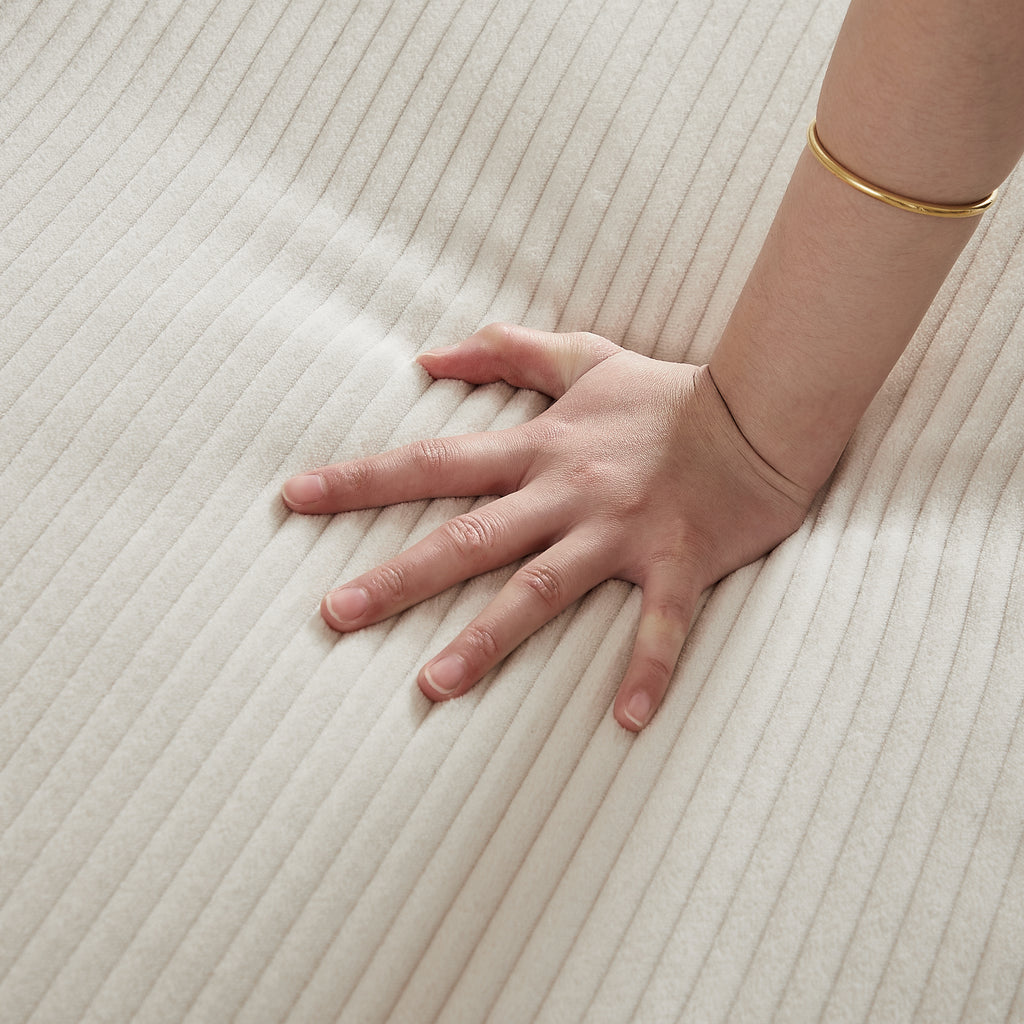 Large Modern Corduroy Sofa
