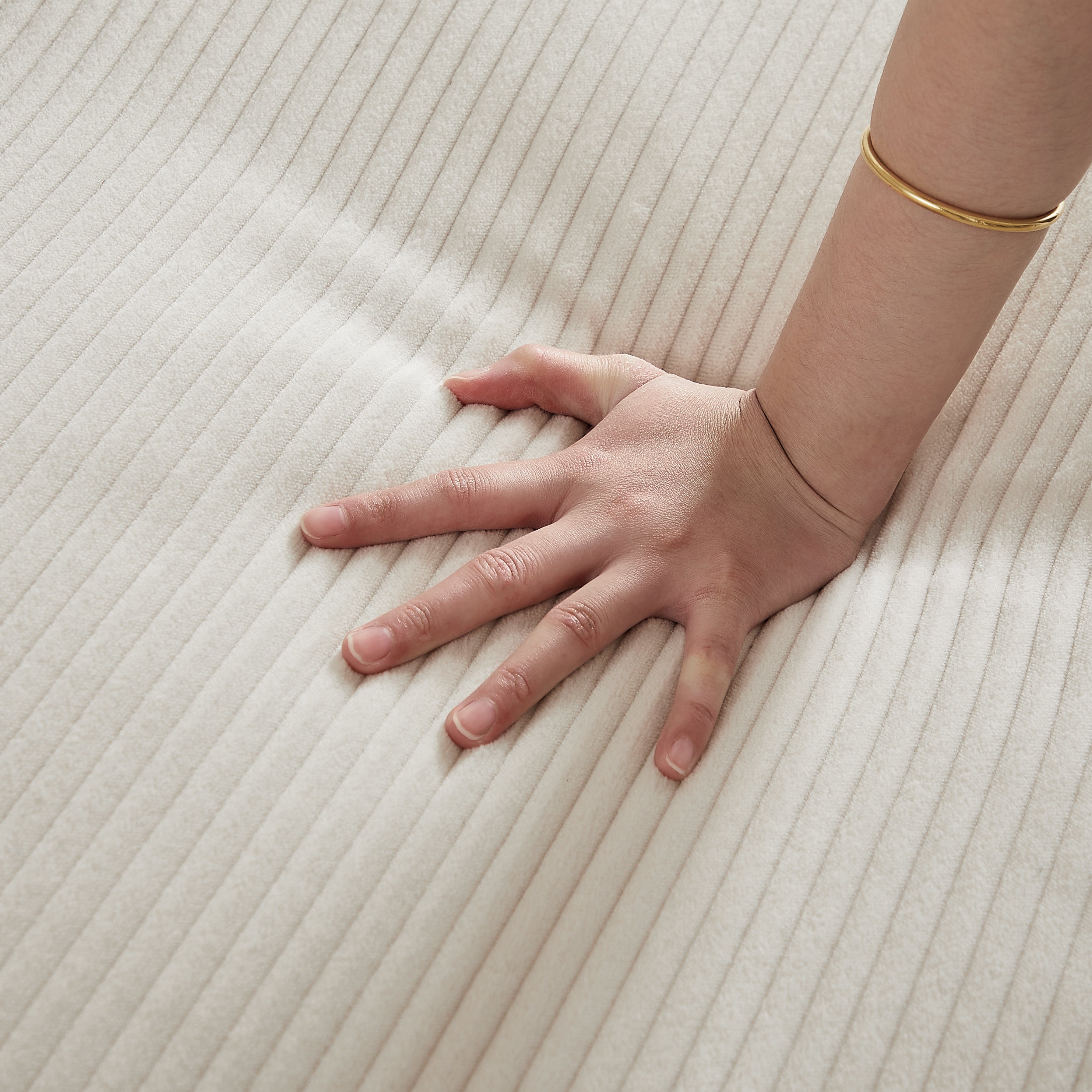 Large Modern Corduroy Sofa