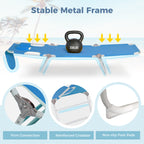 Set of 2 Portable Reclining Loungers