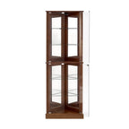 Corner Curio Display Cabinet with Lights