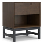 Banting 20 Inch Wide Solid Wood Mid Century Nightstand