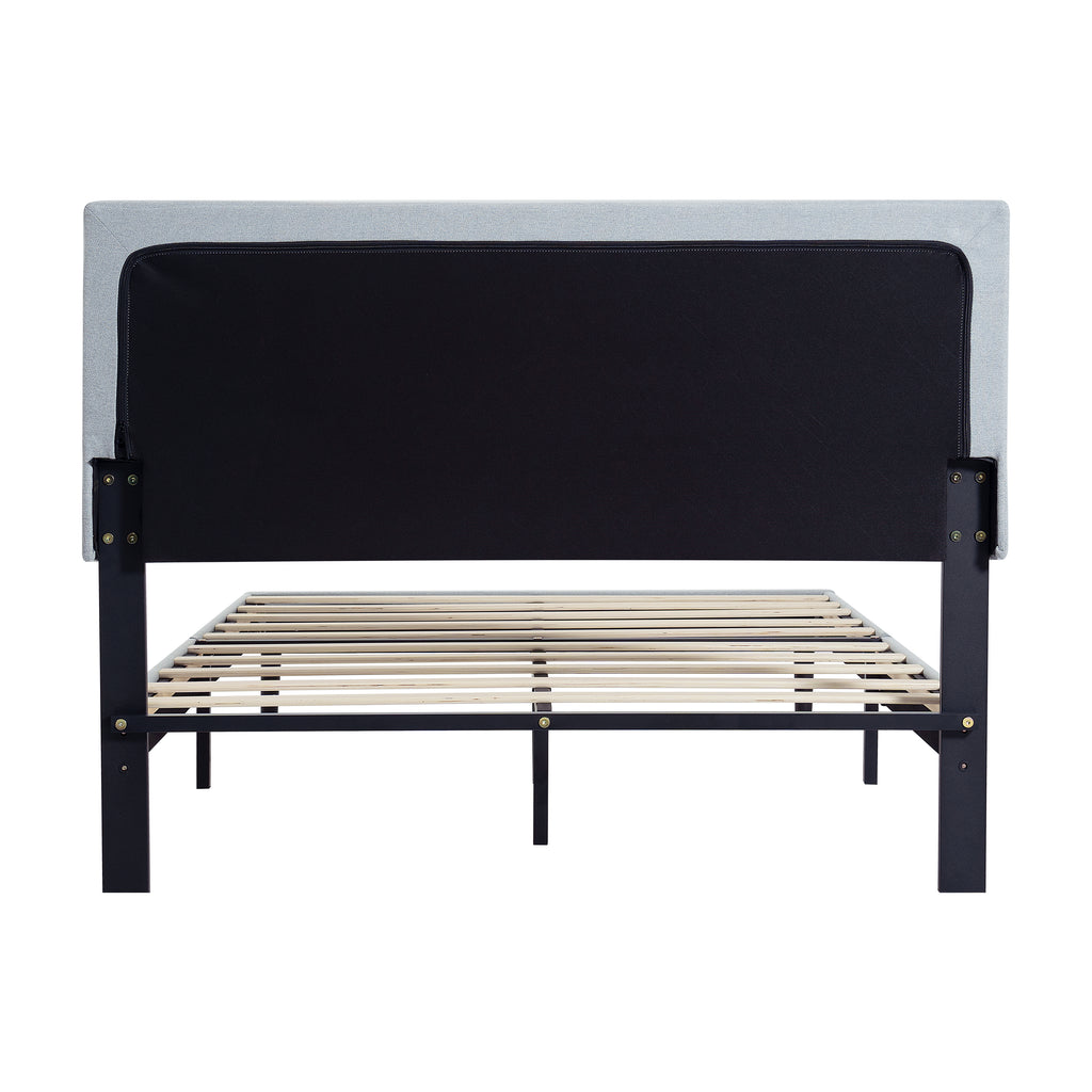 Twin Size Upholstered Platform Bed Frame