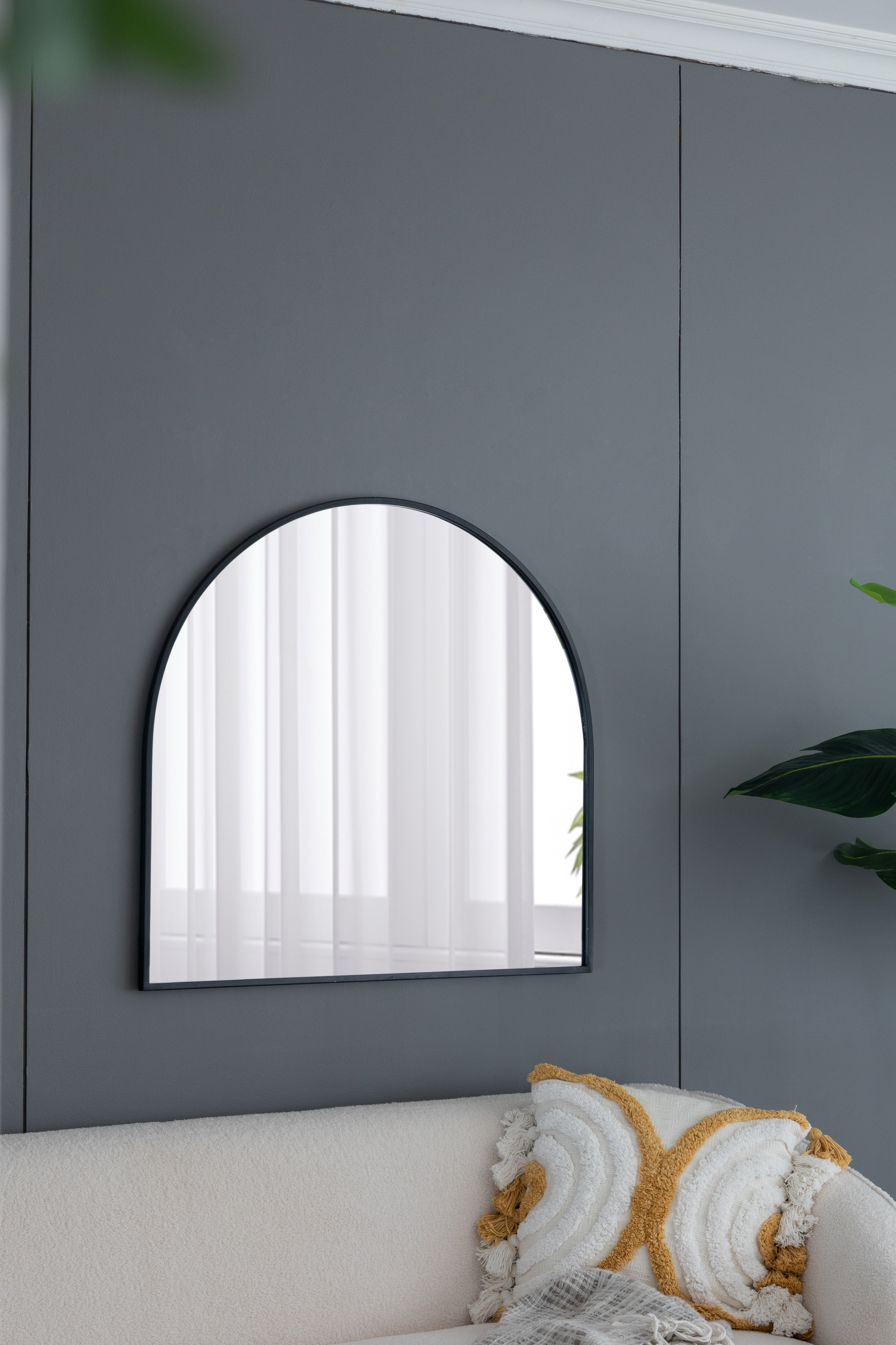 33" x 31" Arched Decorative Accent Mirror