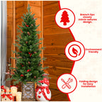 4FT Pre-Lit Christmas Tree