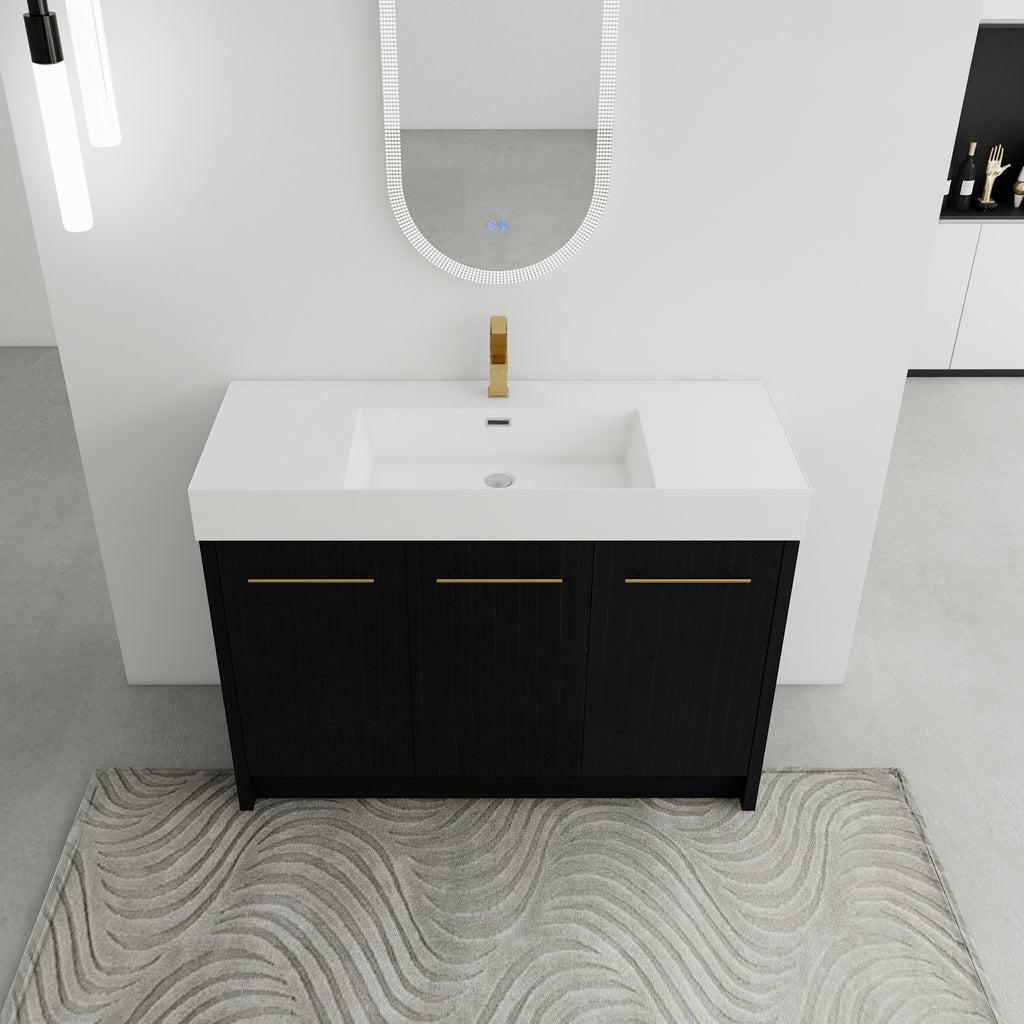 48 Inch Freestanding Bathroom Vanity with Resin Sink