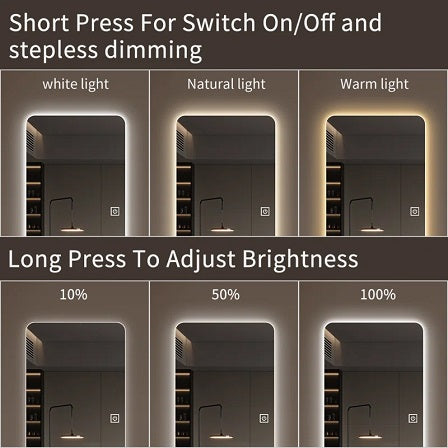 65x21in Full Body Mirror with Lights