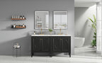 60" Bathroom Vanity with Double Sink Combo Set