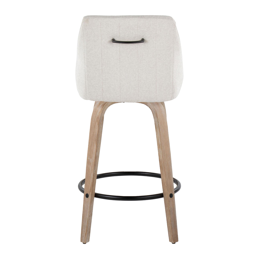 26" Fixed-Height Counter Stool with Swivel