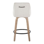 26" Fixed-Height Counter Stool with Swivel