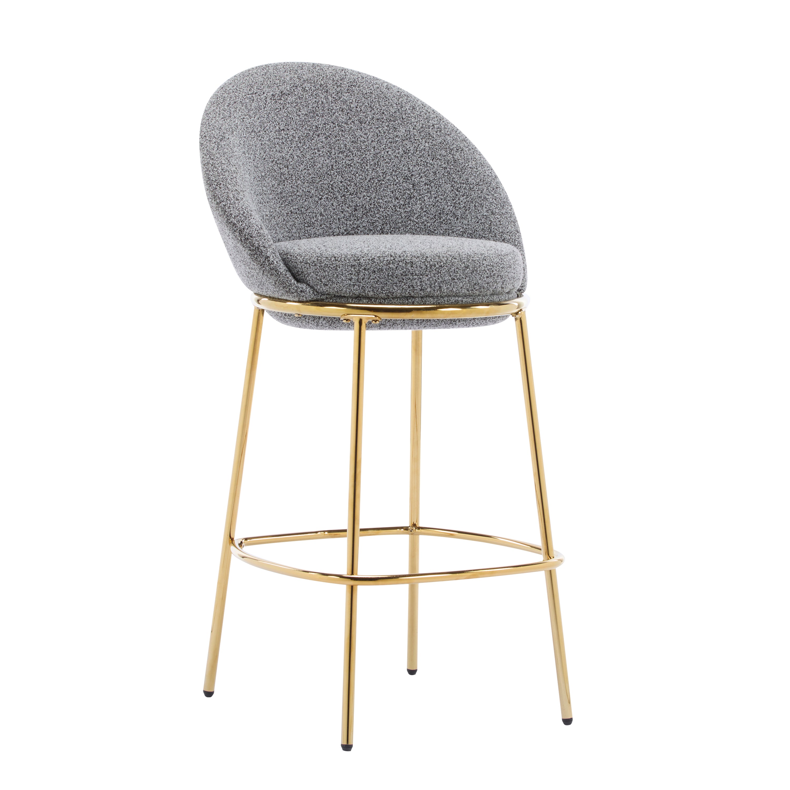 Celano Indoor Metal Upholstered Barstool