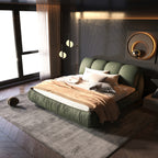 Queen Size Luxury Upholstered Platform Bed