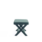 Abigail Upholstered Velvet Accent Bench in Forest