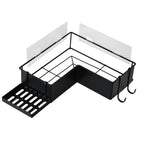 2-Pack Drill-Free Adhesive Corner Shower Caddy Organizer