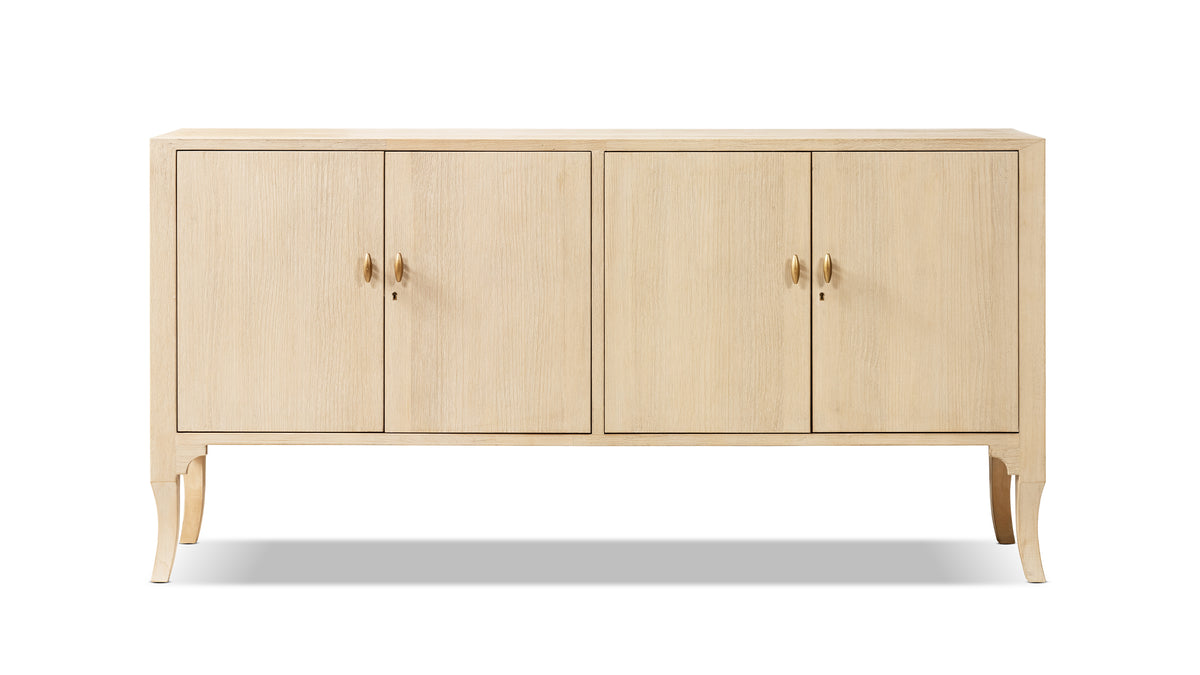 Elodie 72" Reclaimed Pine 4-Door Sideboard, Brushed