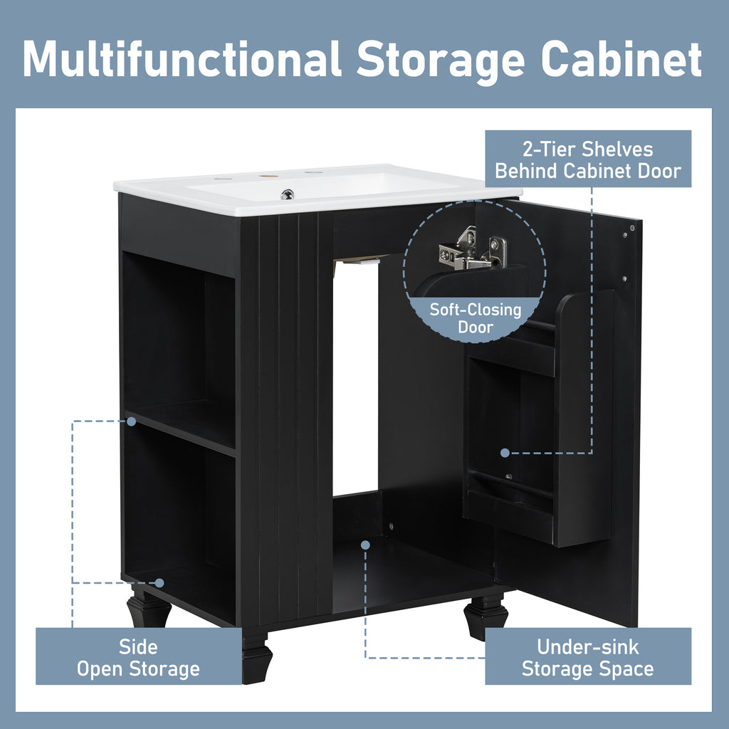 24" Bathroom Vanity with Sink