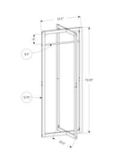 Coat Rack Hall Tree Free Standing Hanging Bar 72"h