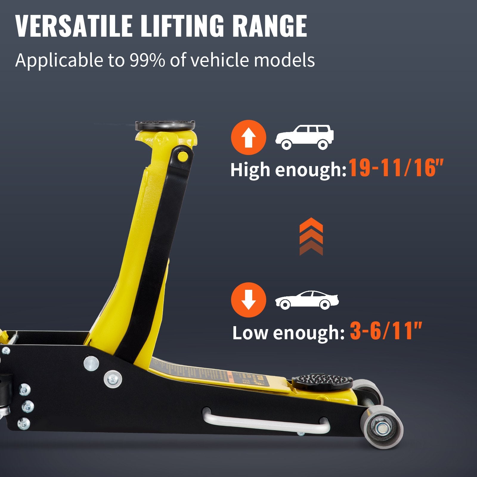 3 Ton Low Profile Aluminum Steel Racing Floor Jack