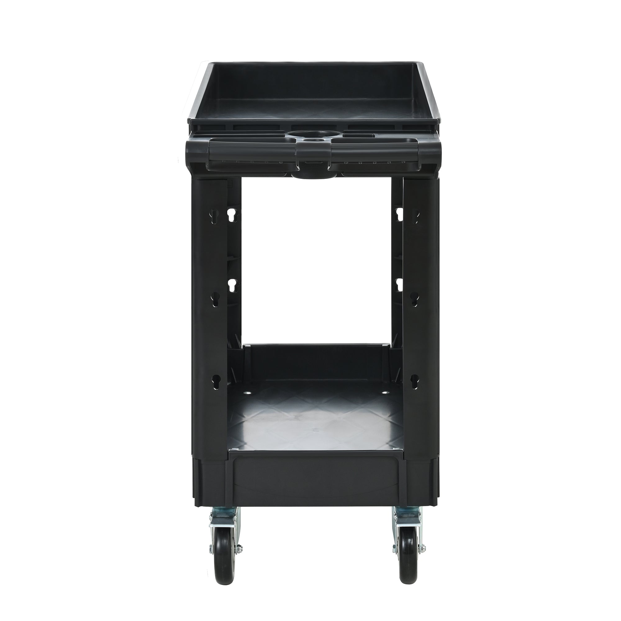 Two-Shelf Utility Cart with Wheels