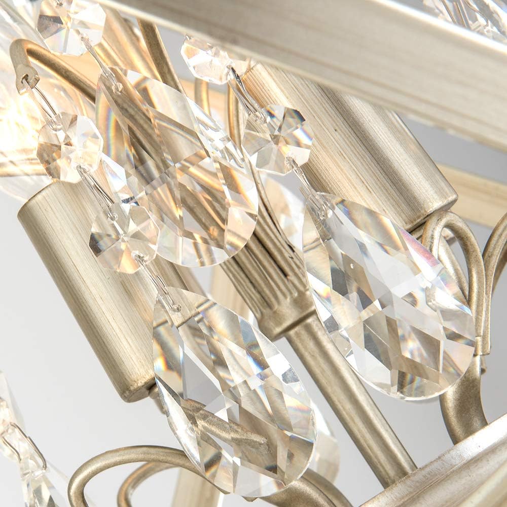 4 Lights Cage Crystal Chandelier