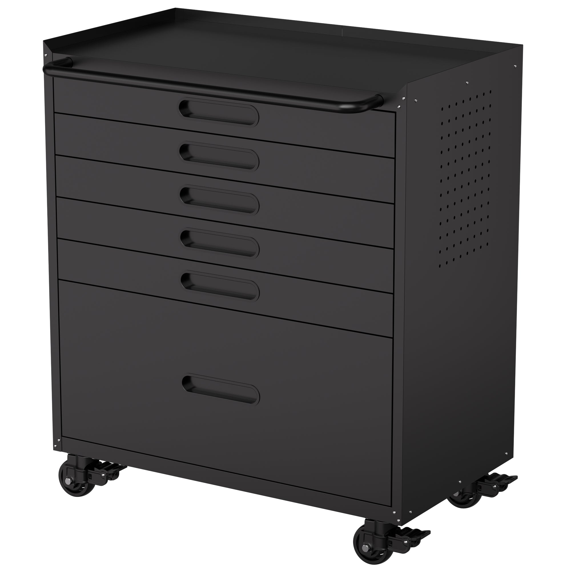 34.3" Rolling Tool Chest with 6 Drawers