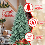 4FT Blue-Green Tint PE/PVC Christmas Tree