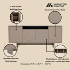 Modern Ella 70.86" Sideboard with Adjustable Shelves
