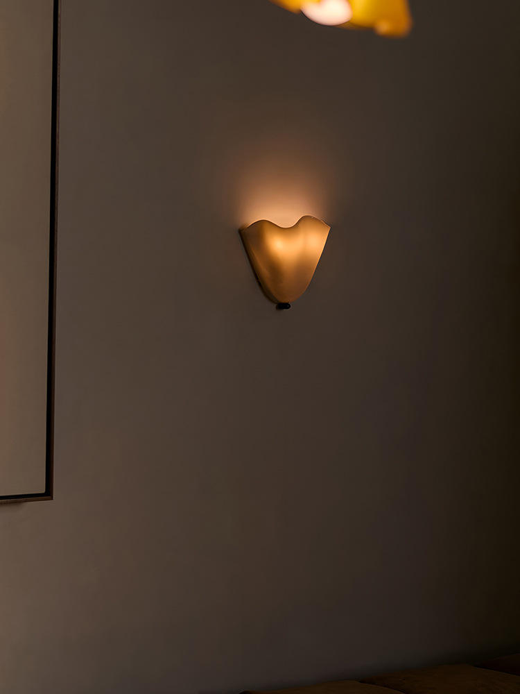 Nordic Glass Wall Lamp Minimalist Sconce for Hallway Stair Bedside Decor