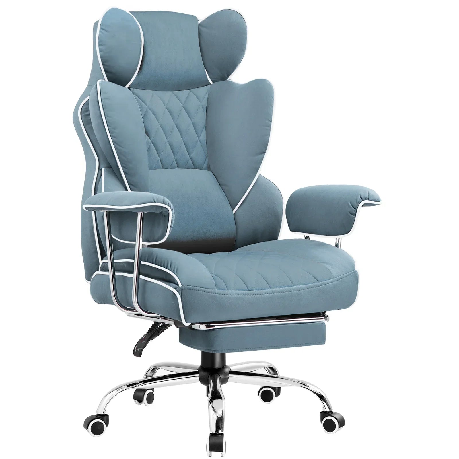 Big and Tall Gaming Chair Pocket Spring Lumbar Support Ergonomic Office Chair