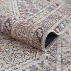 Barny Tan Washable Area Rug