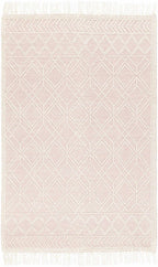 Ramsbury Soft Pink Wool Rug - Clearance