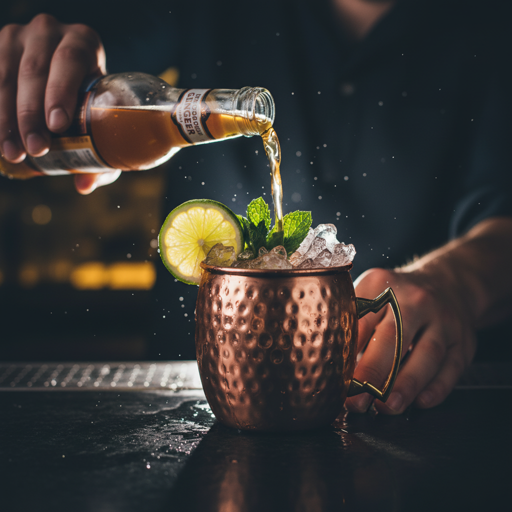 16 oz. Hammered Copper Moscow Mule Mugs (Set of 4)