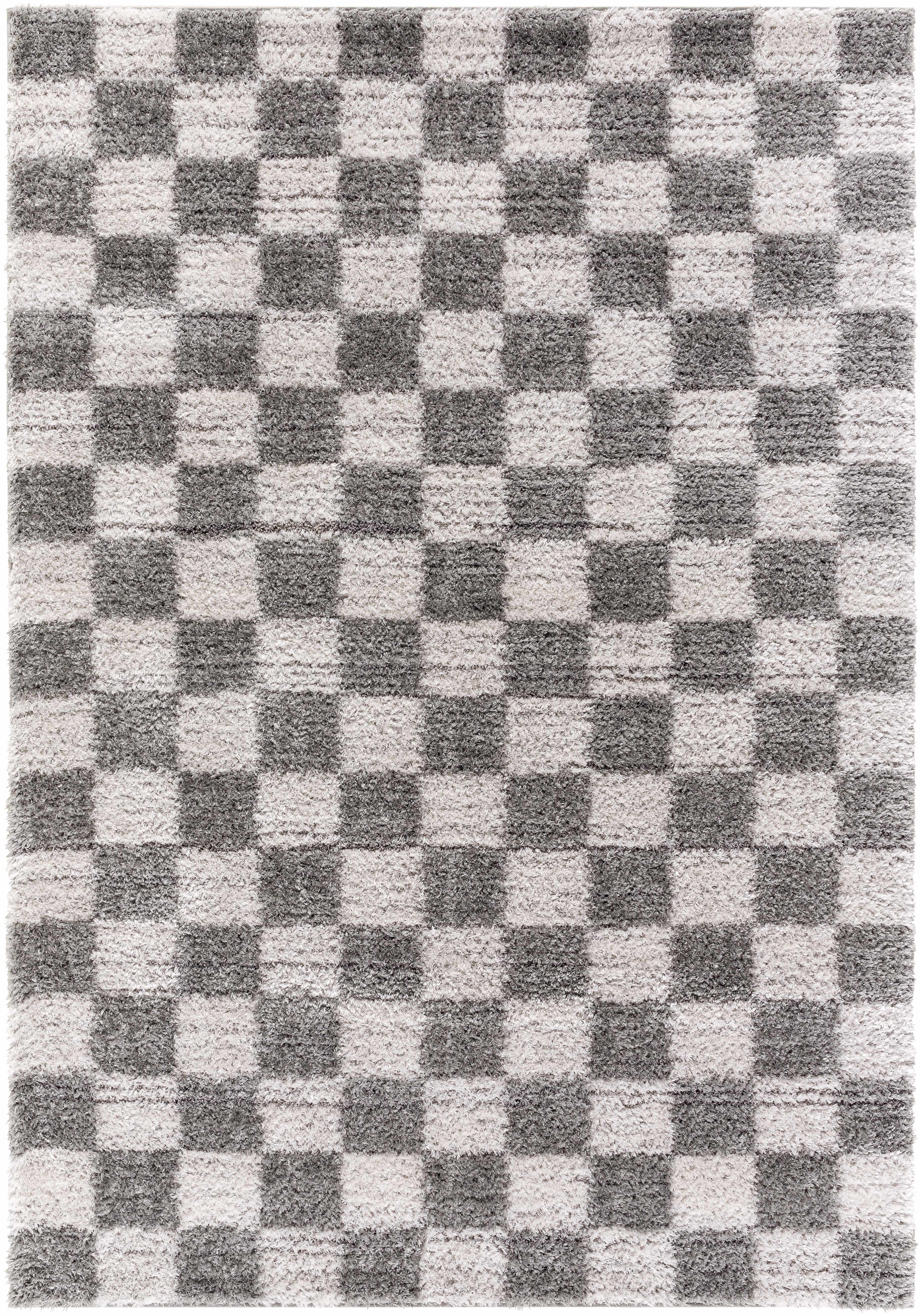Belita Charcoal Luxe Shag Area Rug